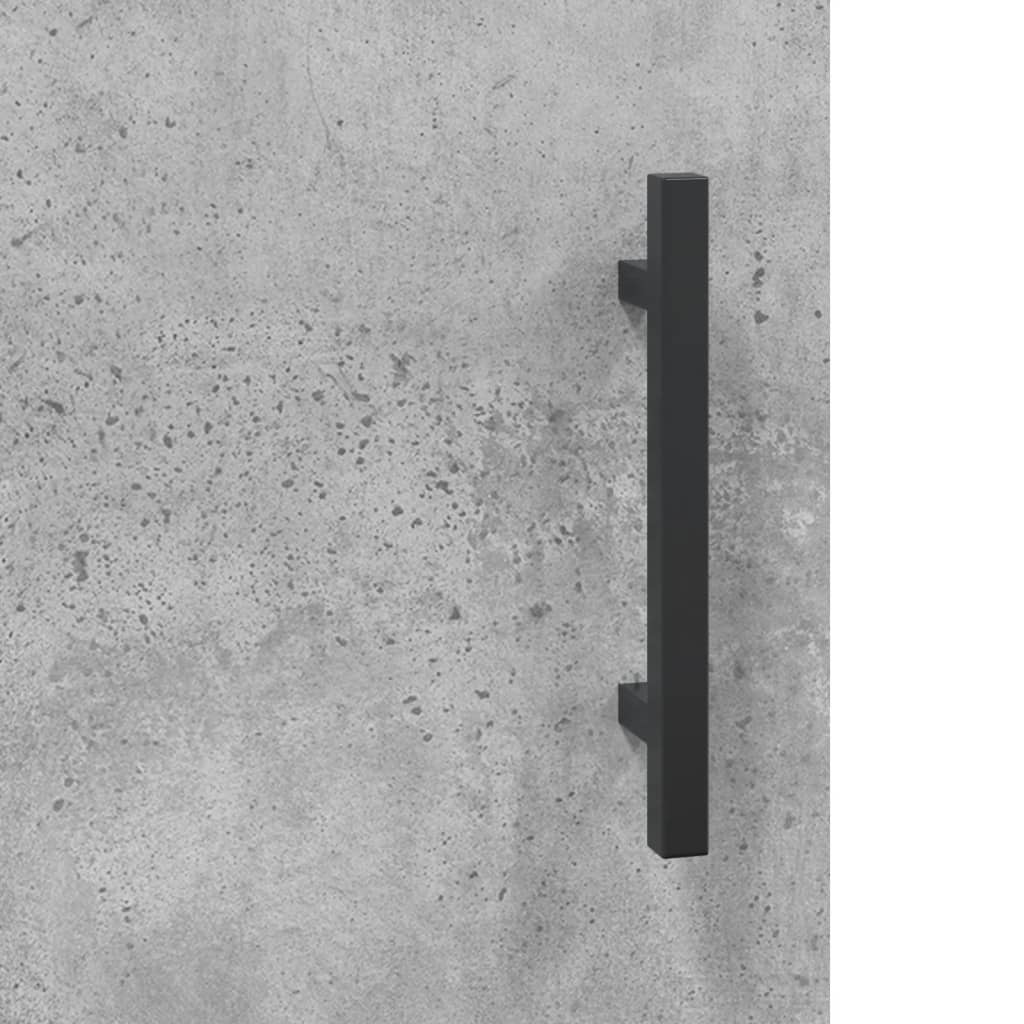 vidaXL rakstāmgalds, betona pelēks, 140x50x75 cm, inženierijas koks