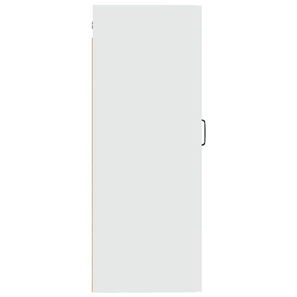 vidaXL sienas skapītis, balts, 35x34x90 cm, inženierijas koks