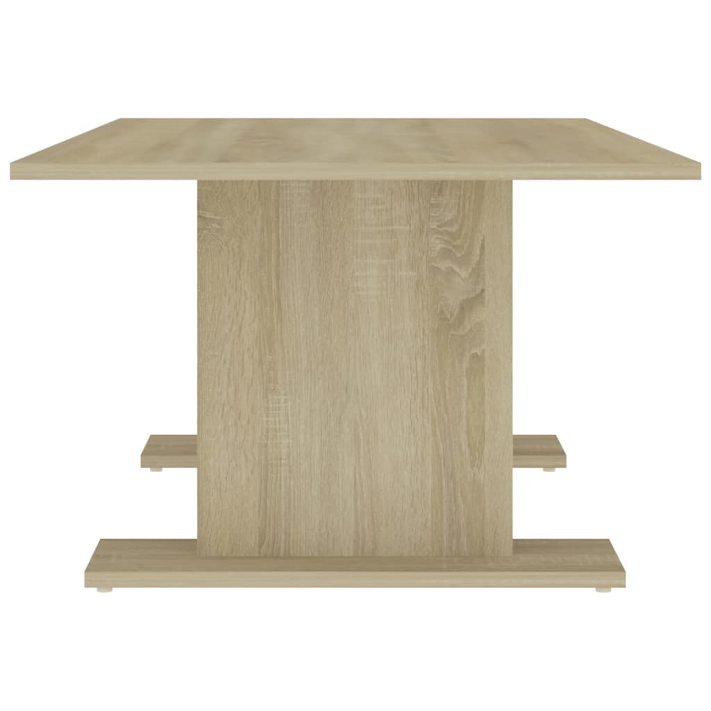 vidaXL kafijas galdiņš, 103,5x60x40 cm, ozolkoka krāsa, skaidu plāksne