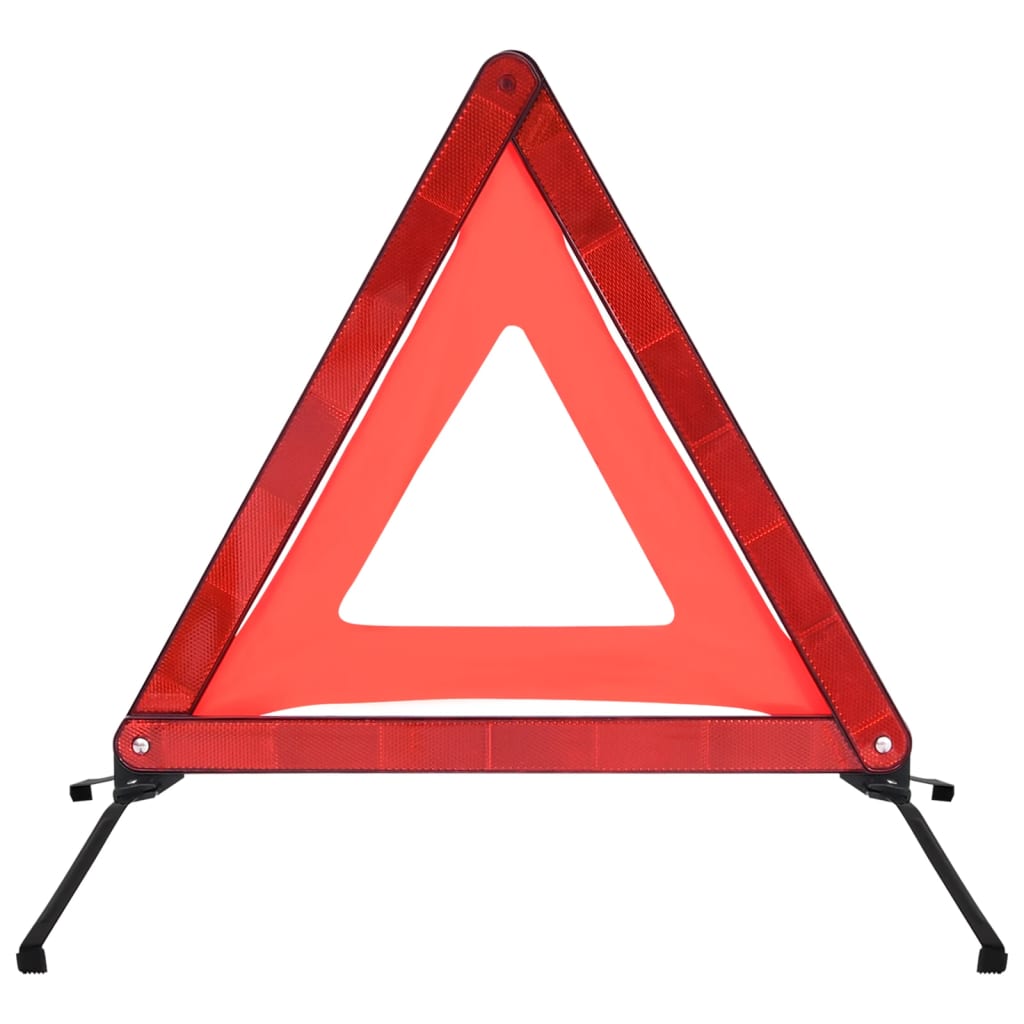 vidaXL satiksmes trīsstūri, 4 gab., sarkani, 56,5x36,5x44,5 cm