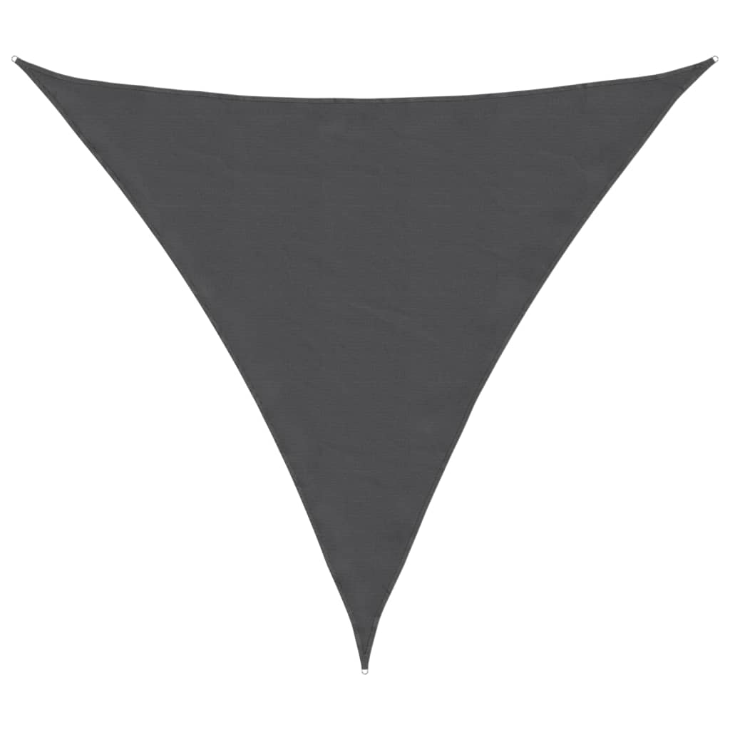vidaXL saulessargs, 4x4x4 m, trijstūra, antracītpelēks oksforda audums