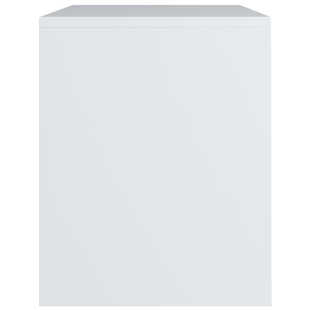 vidaXL naktsskapītis, 40x30x40 cm, balts, skaidu plāksne
