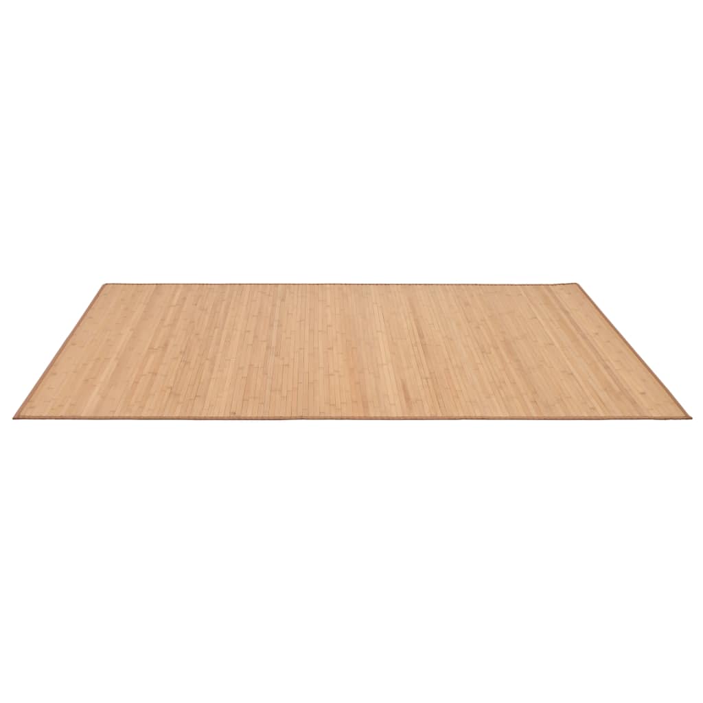 vidaXL paklājs, 120x180 cm, brūns bambuss