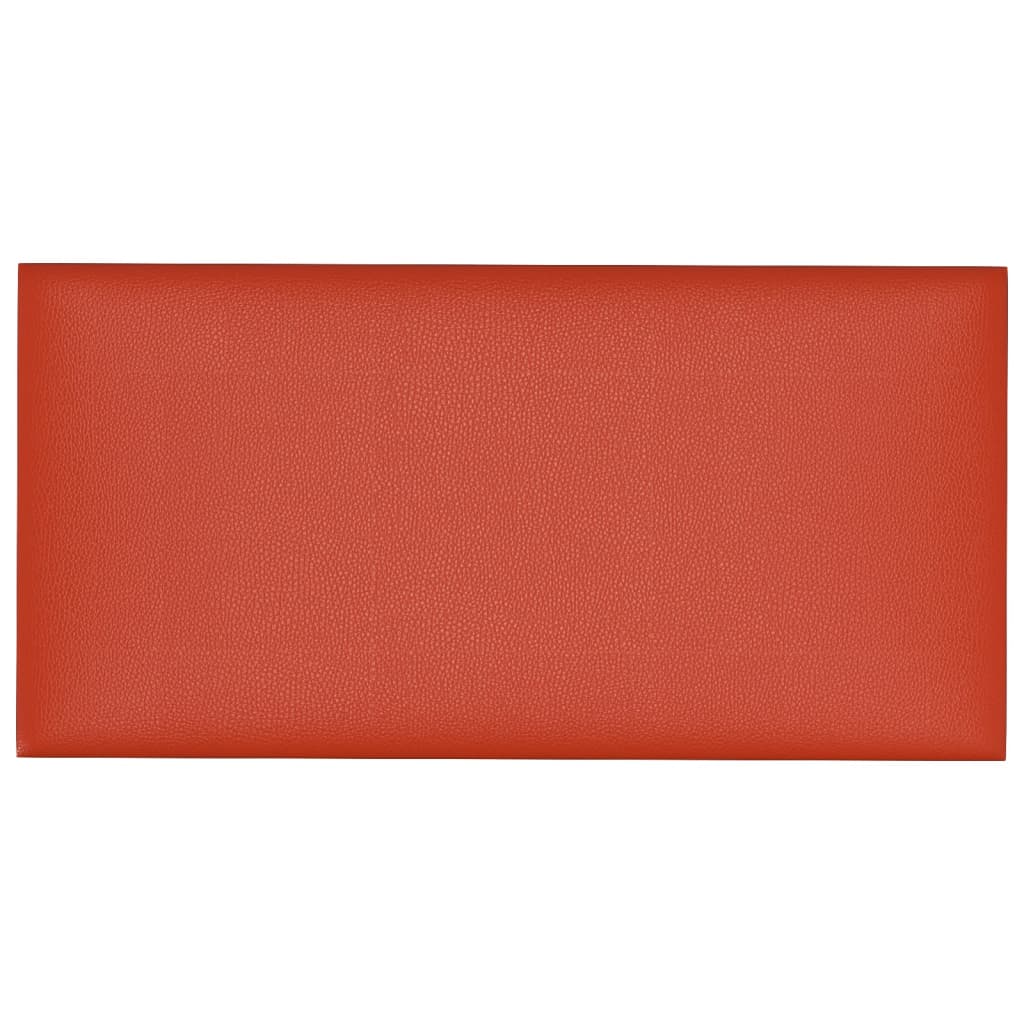vidaXL sienas paneļi, 12 gab., sarkani, 60x30 cm, mākslīgā āda, 2,16m²