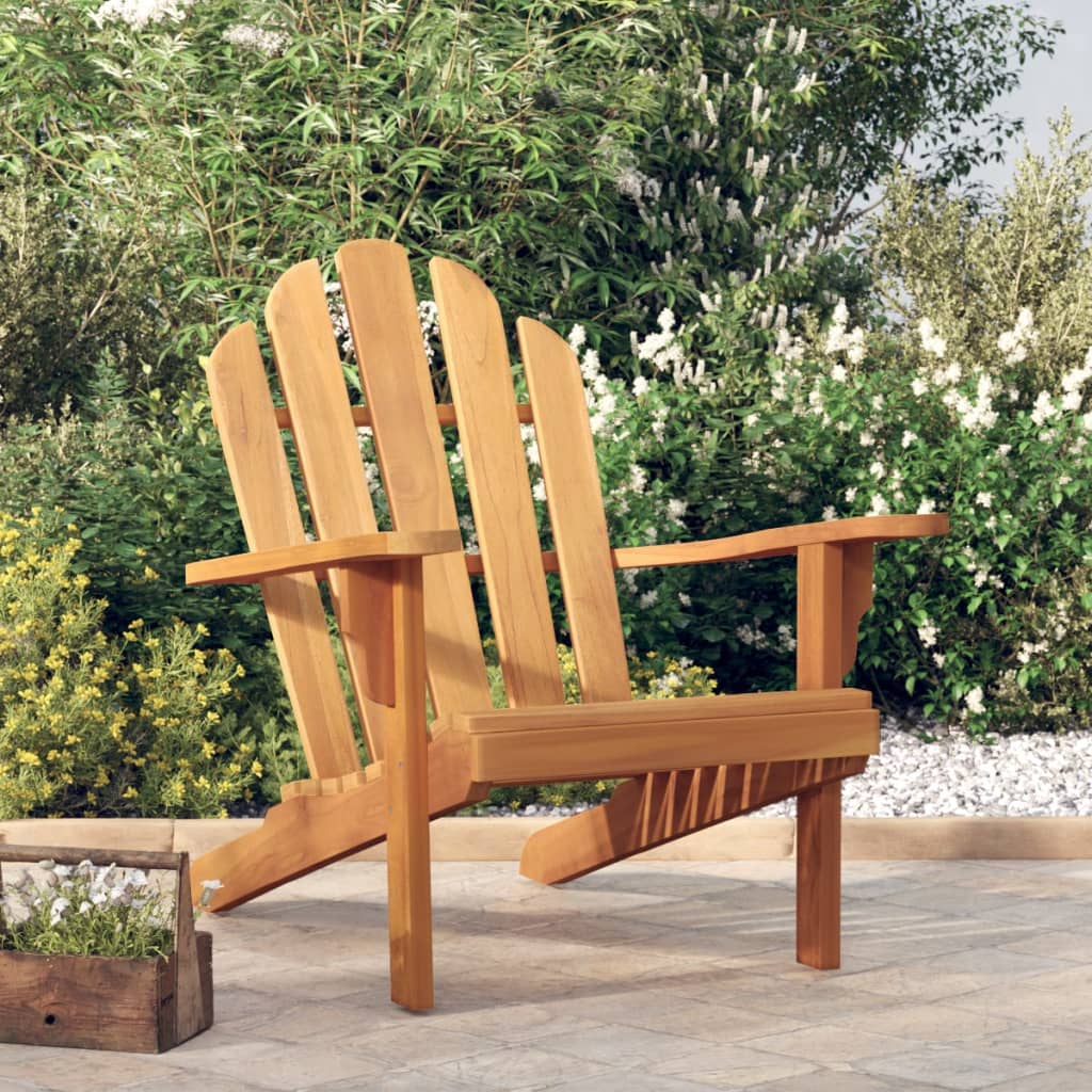 vidaXL dārza Adirondack stila krēsls, 79x95x92 cm, masīvs tīkkoks