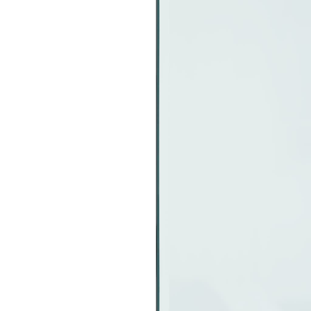 vidaXL kamīna plāksne, taisnstūra forma, stikls, 120x50 cm