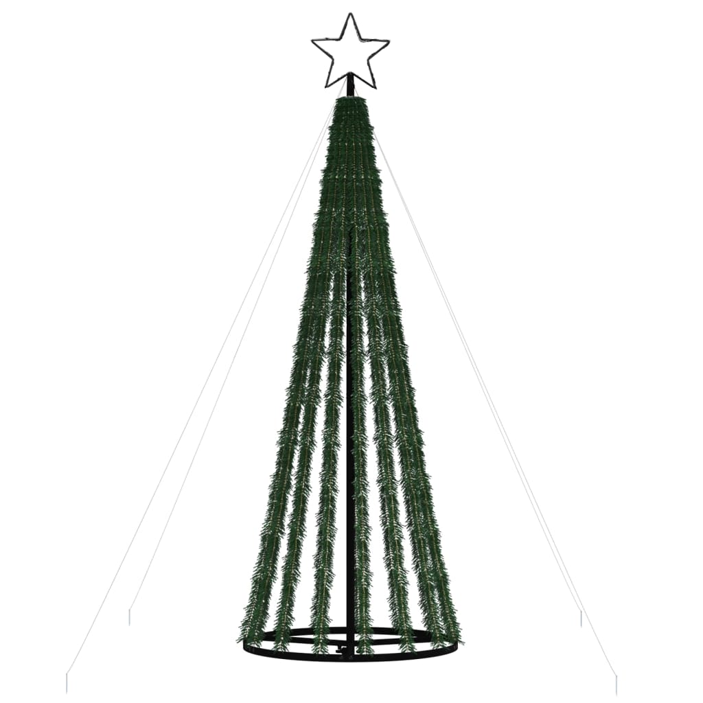 vidaXL Ziemassvētku eglītes dekorācija, 275 LED, silti baltas, 180 cm