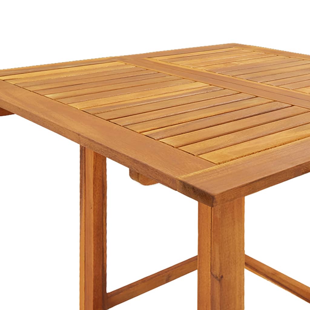 vidaXL bistro bāra galds, 75x75x110 cm, akācijas masīvkoks