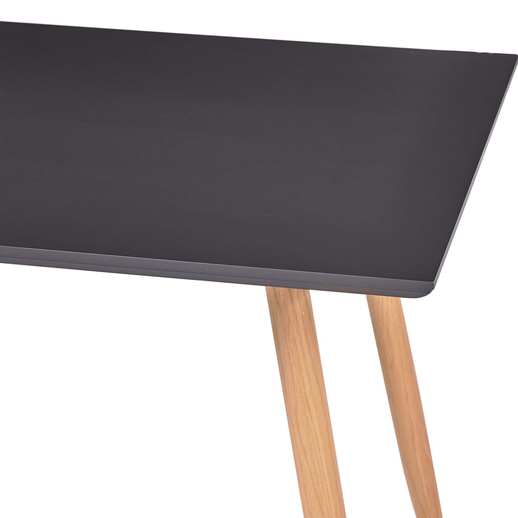 vidaXL virtuves galds, pelēka, ozolkoka krāsa, 120x60x74 cm, MDF