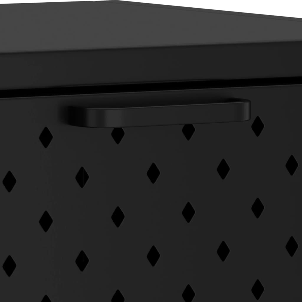 vidaXL konsoles galdiņš, melns, 72x35x75 cm, tērauds