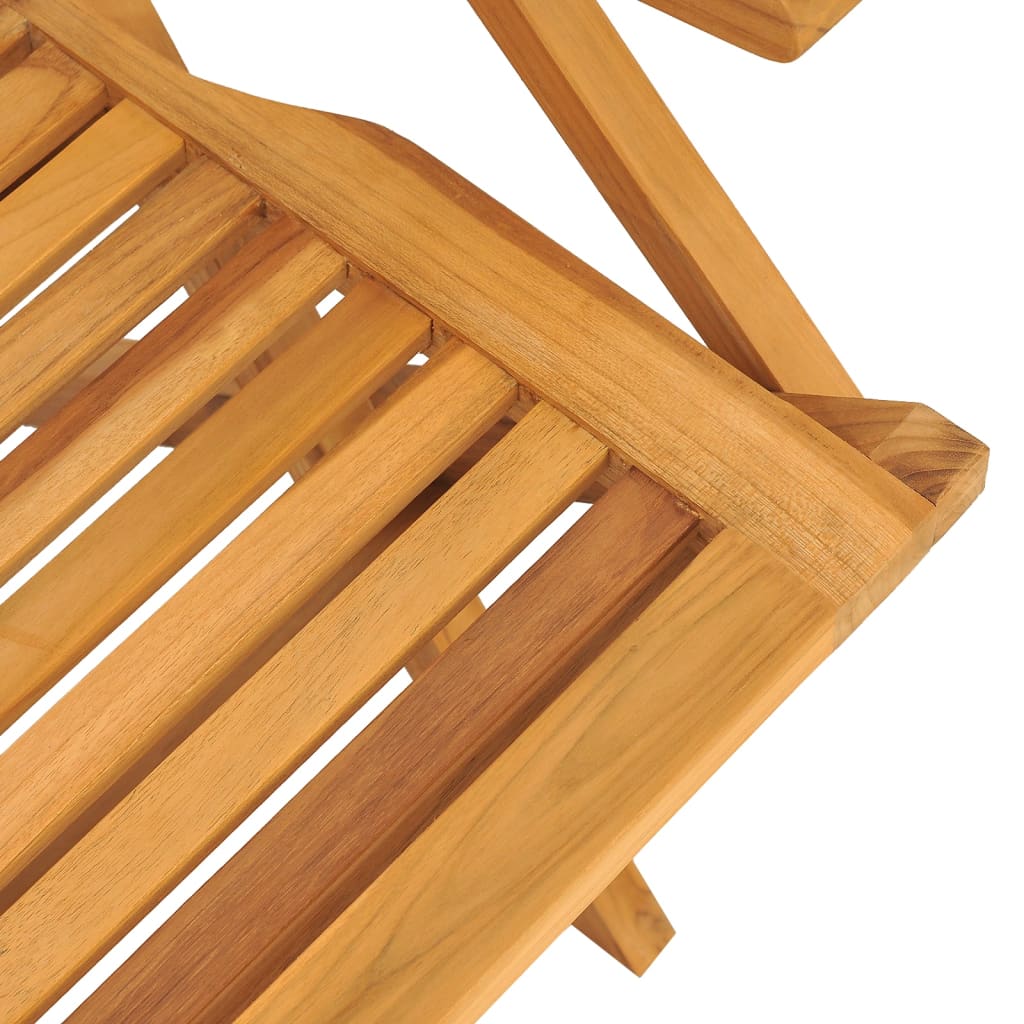 vidaXL saliekami dārza krēsli, 4 gab., 56x63x90 cm, masīvs tīkkoks