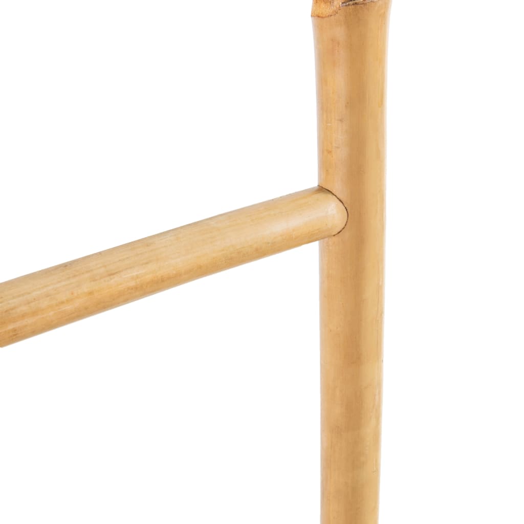 vidaXL dvieļu turētājs, 5 šķērskoki, 150 cm, bambuss