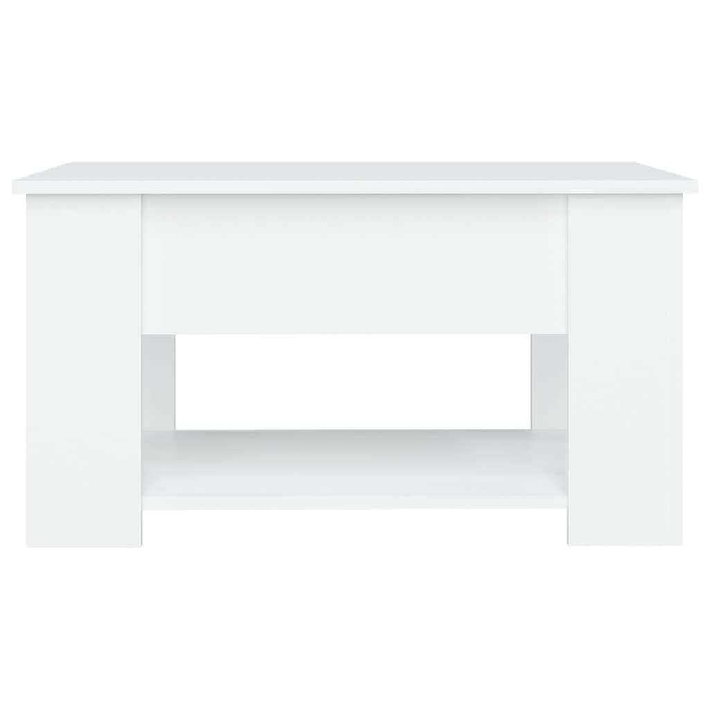 vidaXL kafijas galdiņš, balts, 79x49x41 cm, inženierijas koks