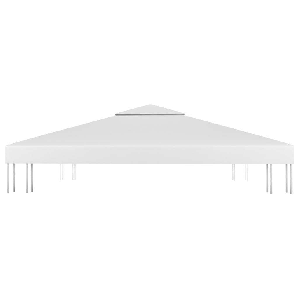vidaXL nojumes jumta pārsegs, divdaļīgs, 310 g/m², 4x3 m, balts