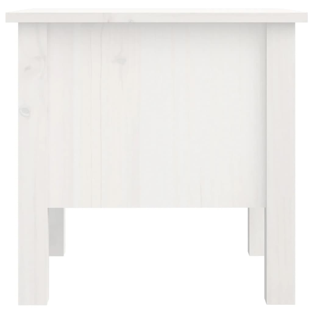 vidaXL galdiņi, 2 gab., balti, 40x40x39 cm, priedes masīvkoks