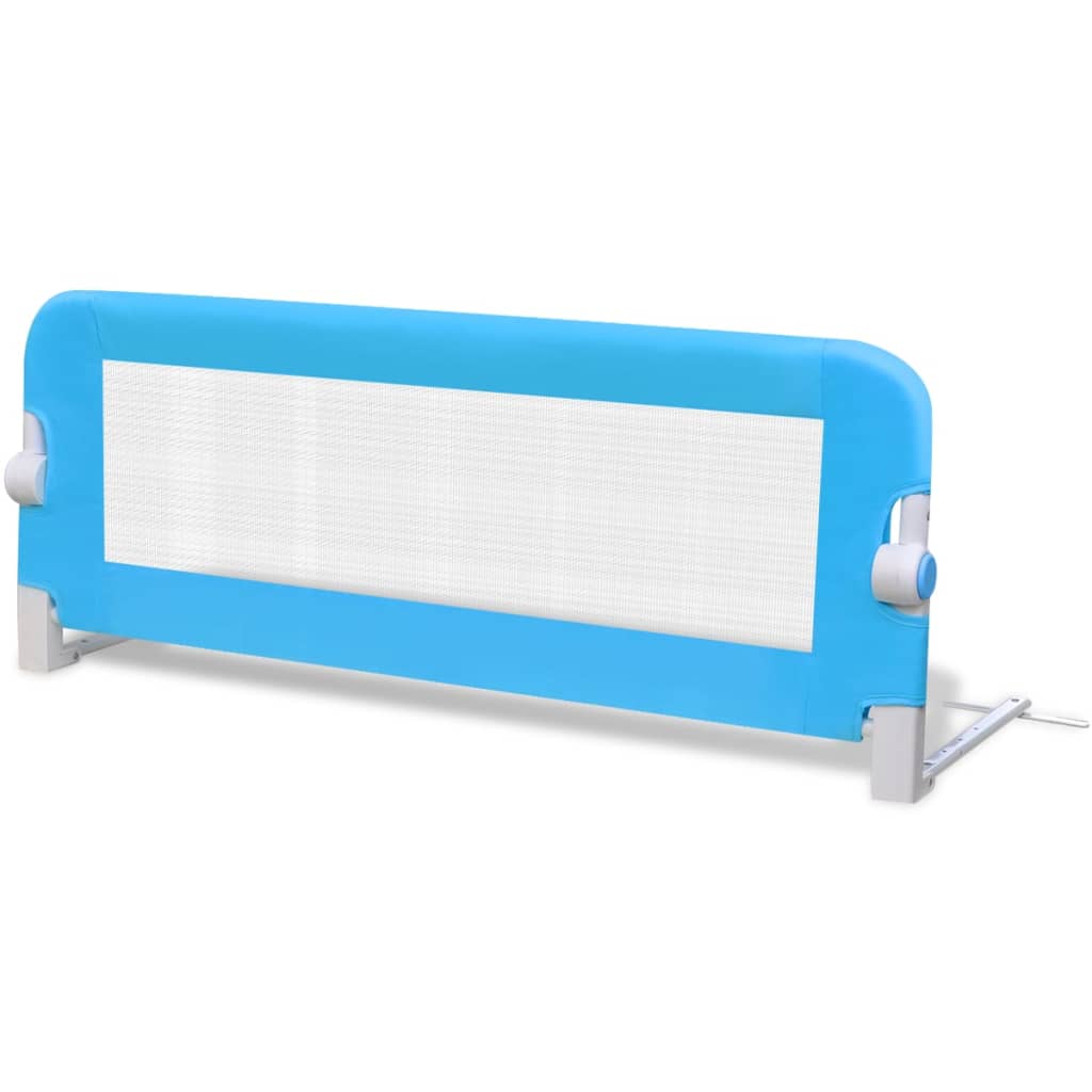 vidaXL bērnu gultas aizsargbarjeras, 2 gab., zilas, 102x42 cm