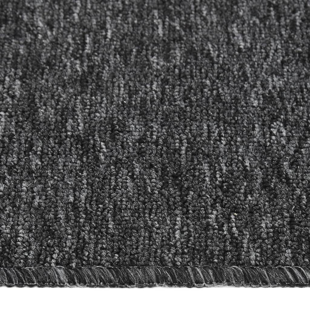 vidaXL kāpņu paklāji, neslīdoši, 15 gab., 60x25 cm, antracītpelēki