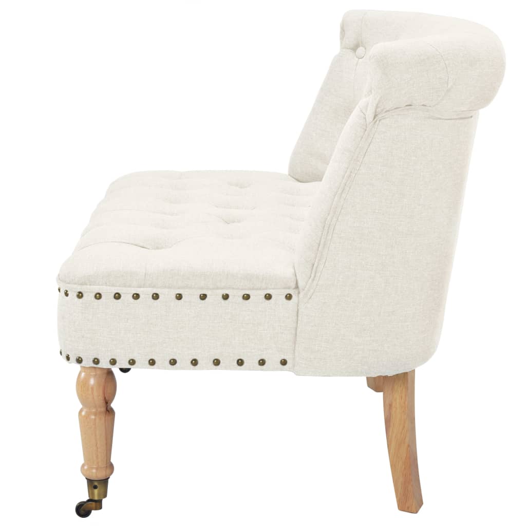 vidaXL dīvāns, divvietīgs, 94x67x76 cm, balts audums