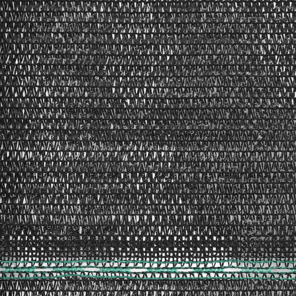 vidaXL tenisa laukuma tīkls, HDPE, 1,8x25 m, melns