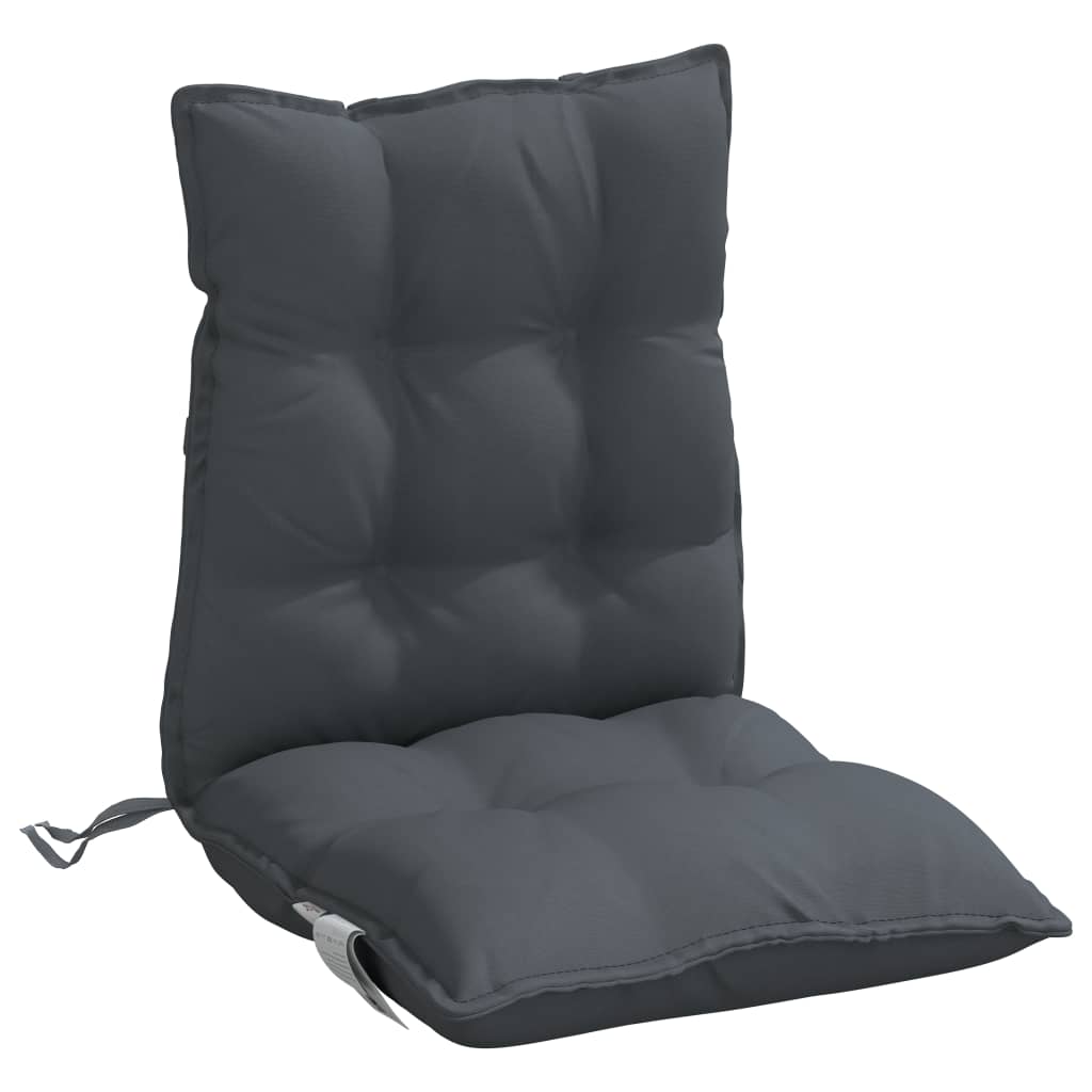 vidaXL dārza krēslu matrači, 6 gab., antracītpelēks oksforda audums