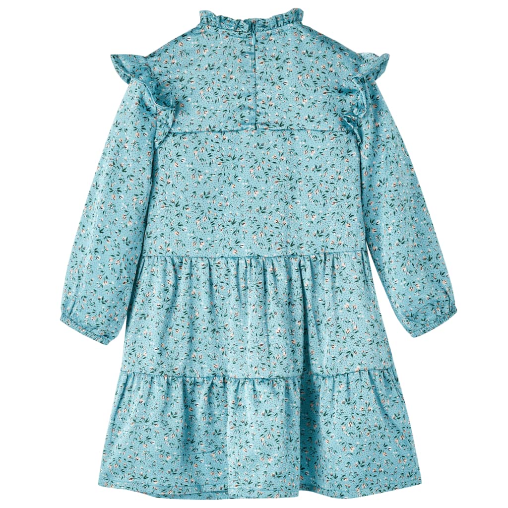 Bērnu kleita ar garām piedurknēm, zila, 92