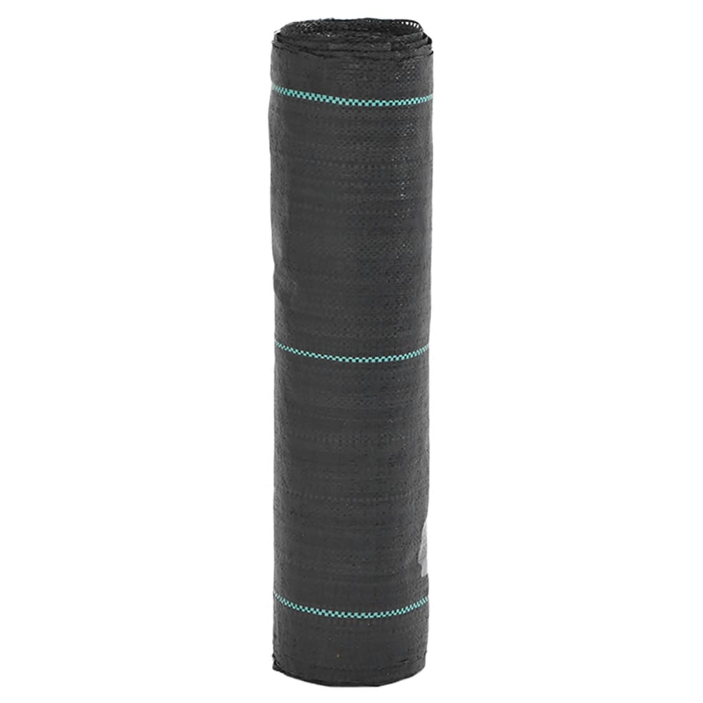 vidaXL augsnes pārsegs, melns, 0,5x100 m, PP