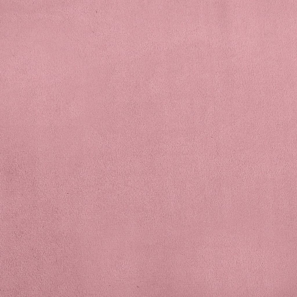 vidaXL bērnu dīvāns, rozā, 70x45x26,5 cm, samts