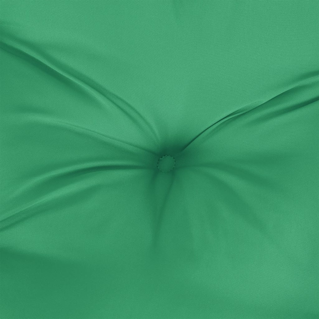 vidaXL palešu spilvens, 50x50x12 cm, audums, zaļš