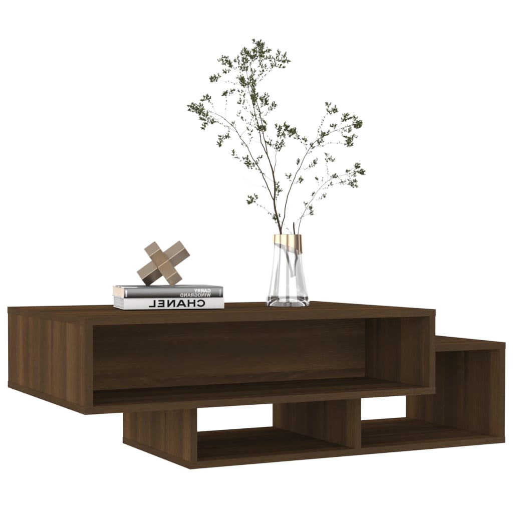 vidaXL kafijas galdiņš, brūns ozols, 105x55x32 cm, inženierijas koks