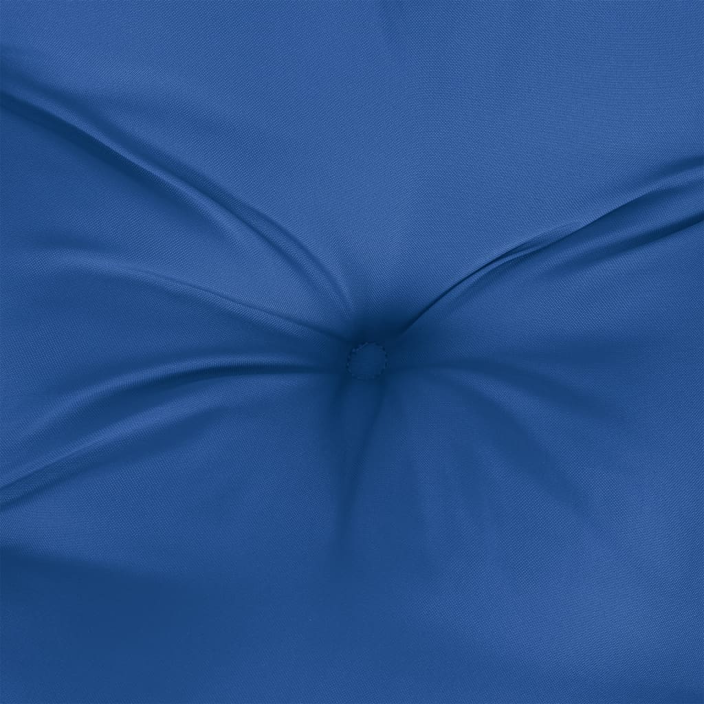 vidaXL dārza sola matracis, 150x50x7 cm, zils audums