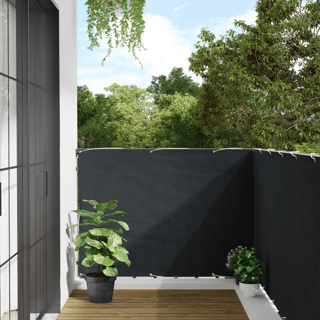 vidaXL balkona aizslietnis, 120x500 cm, antracītpelēks audums