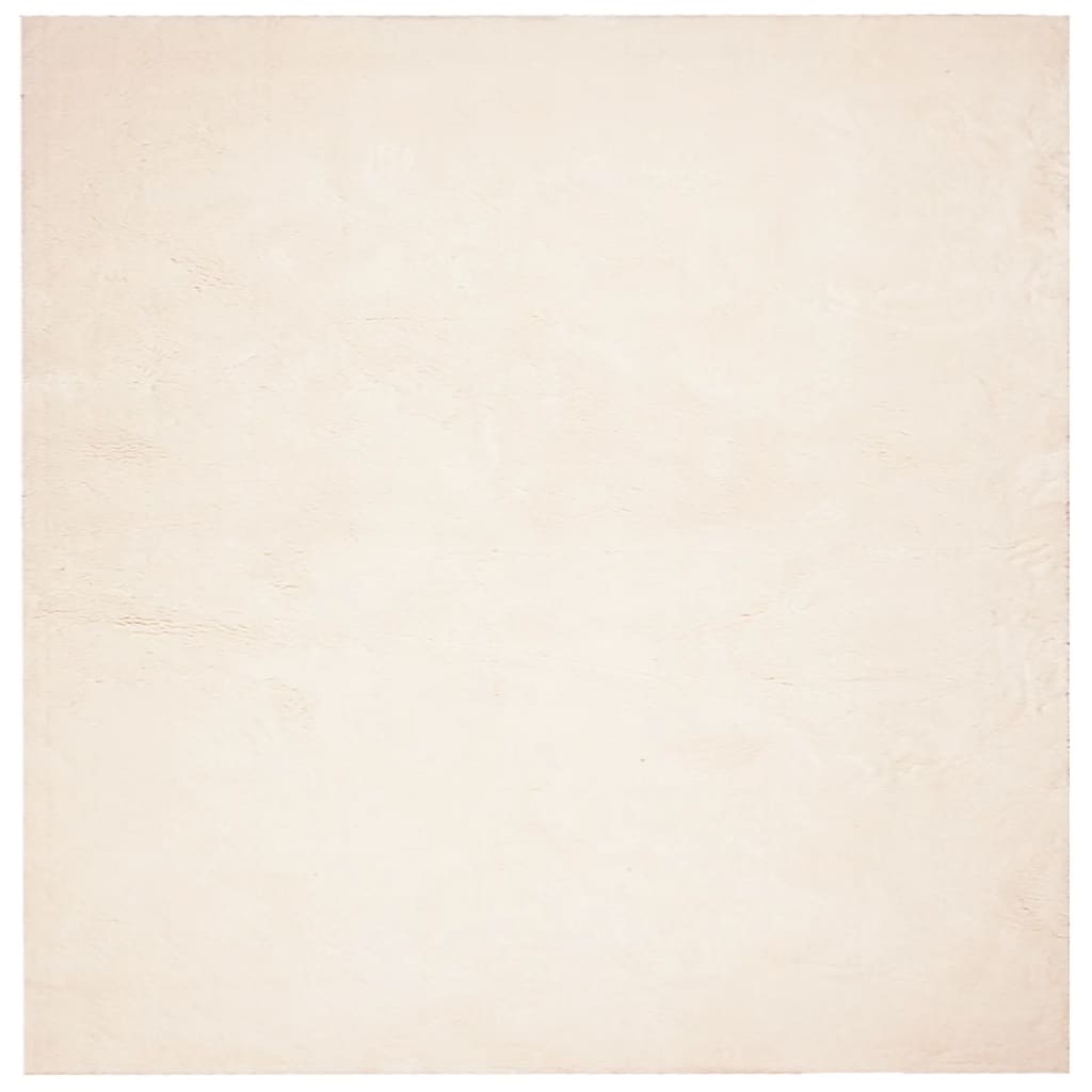 vidaXL paklājs HUARTE, īsa spalva, mīksts, mazgājams, bēšs, 240x240 cm