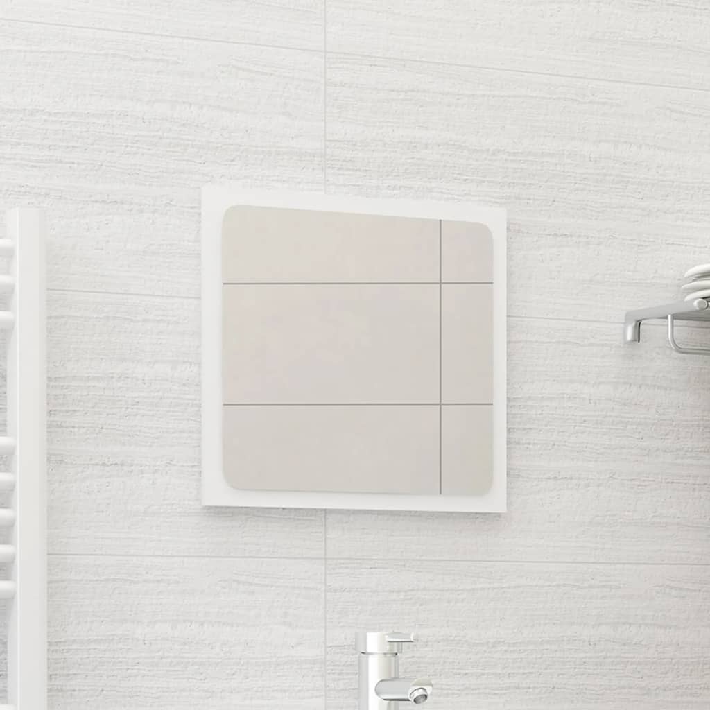vidaXL vannasistabas spogulis, balts, 40x1,5x37 cm, skaidu plāksne