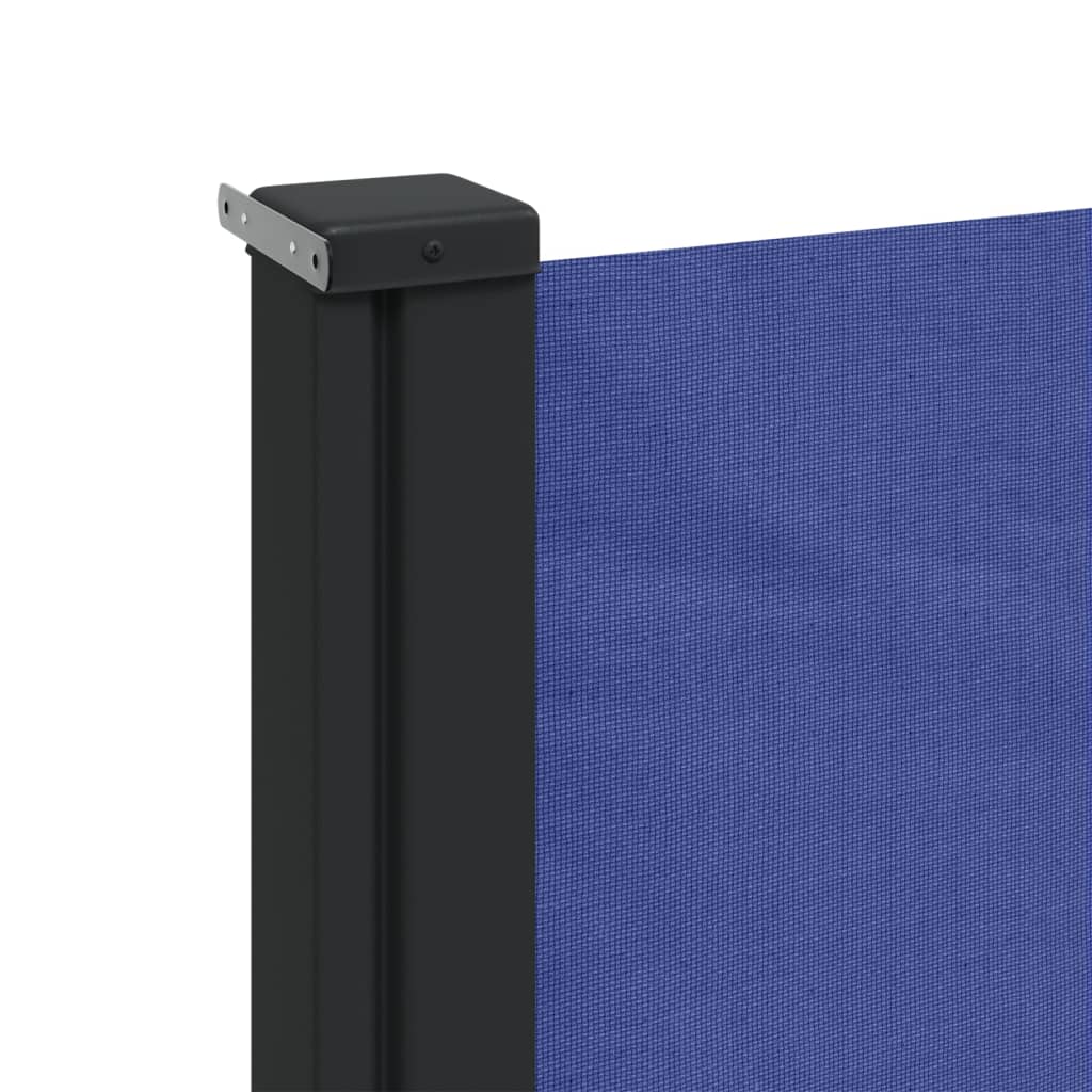 vidaXL izvelkams sānu aizslietnis, zils, 140x600 cm