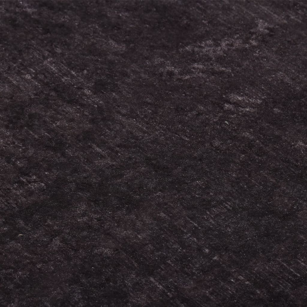 vidaXL paklājs, 160x230 cm, melns ar zeltu, mazgājams, neslīdošs