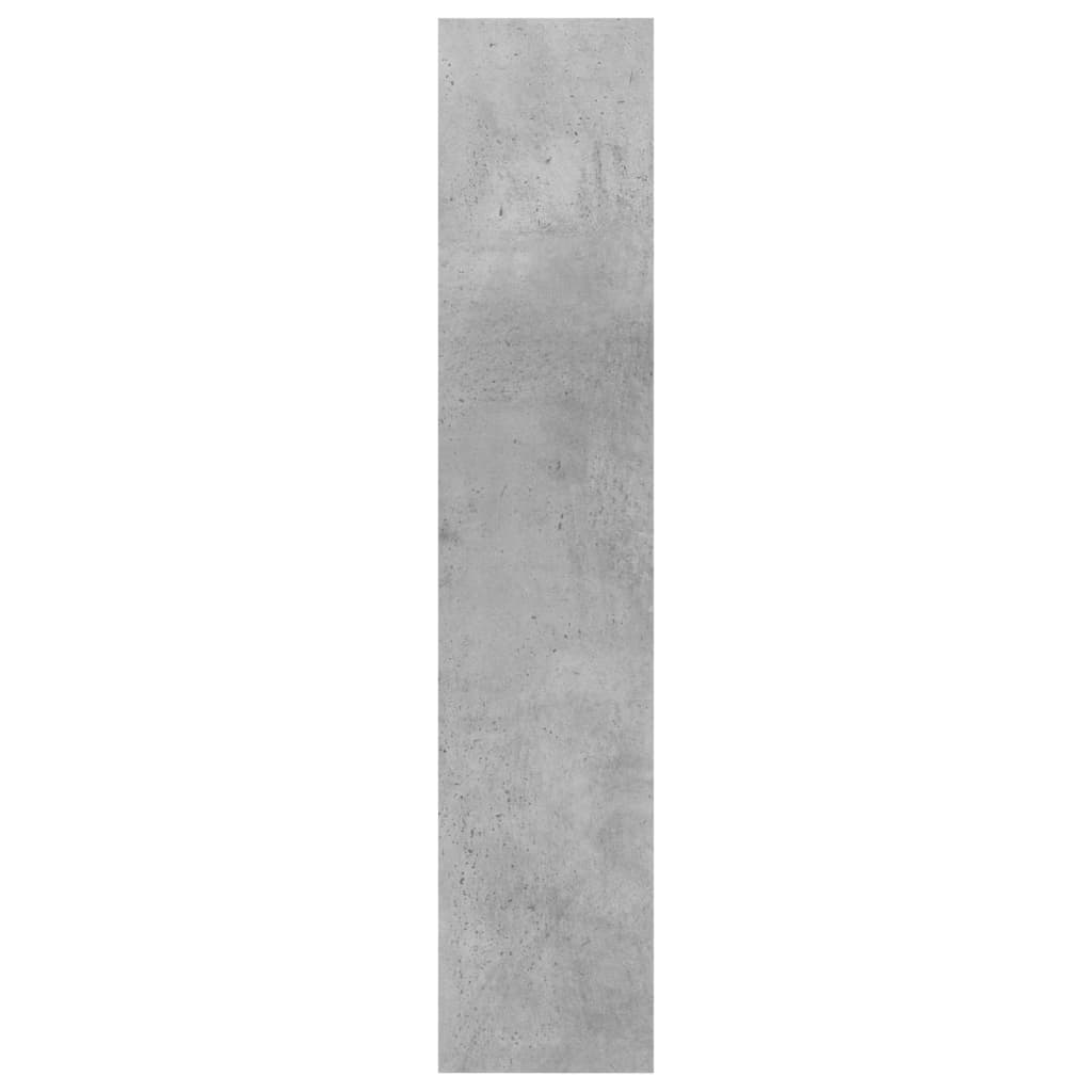 vidaXL sienas plaukts, betona pelēks, 90x16x78 cm, skaidu plāksne