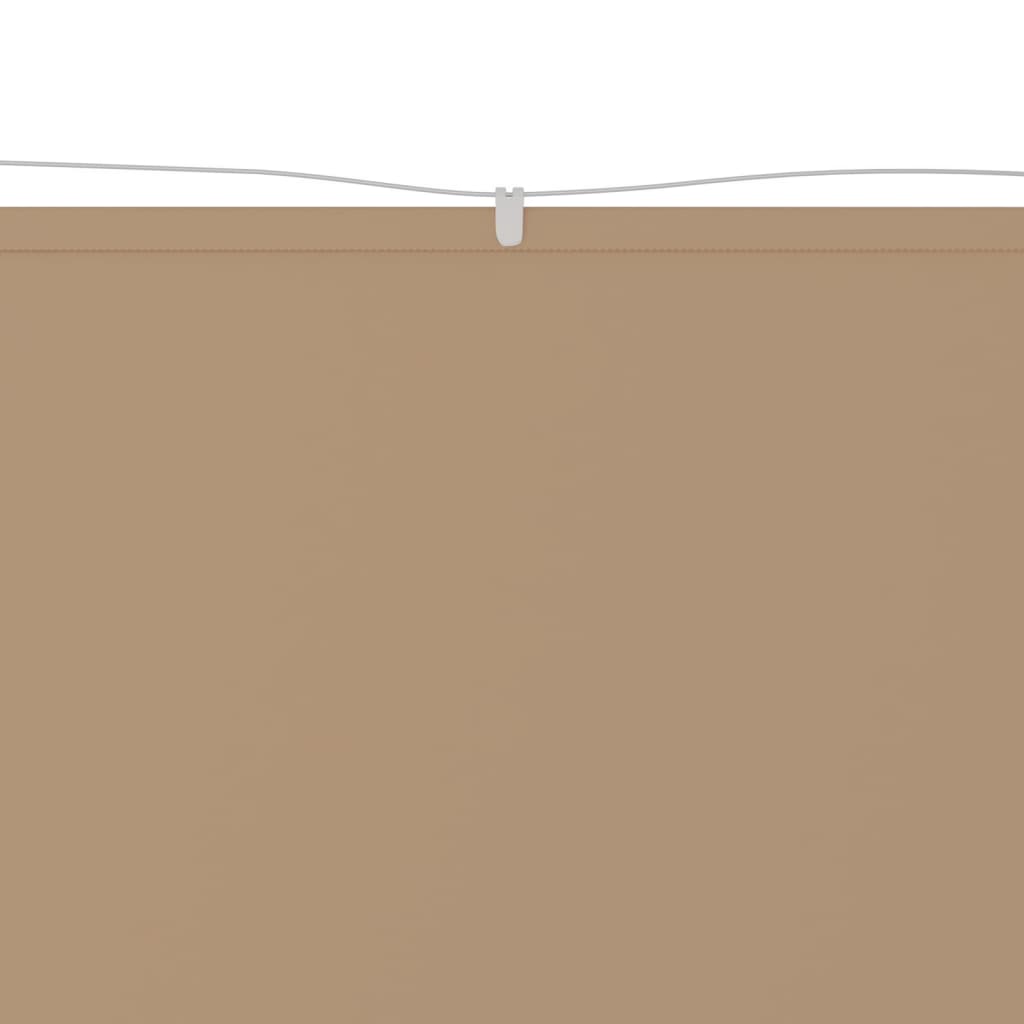 vidaXL vertikāla markīze, pelēkbrūna, 60x360 cm, Oksfordas audums