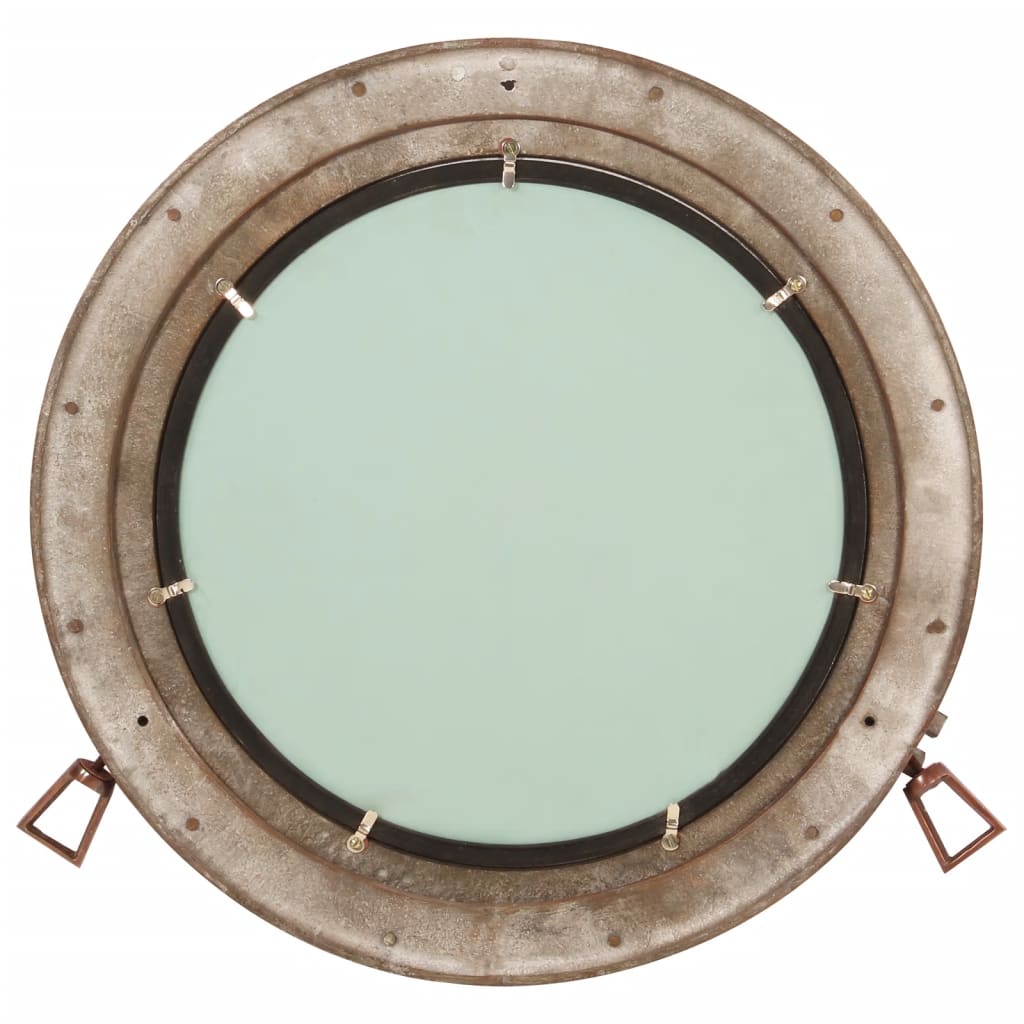 vidaXL iluminators sienas spogulis, Ø50 cm, alumīnijs un stikls