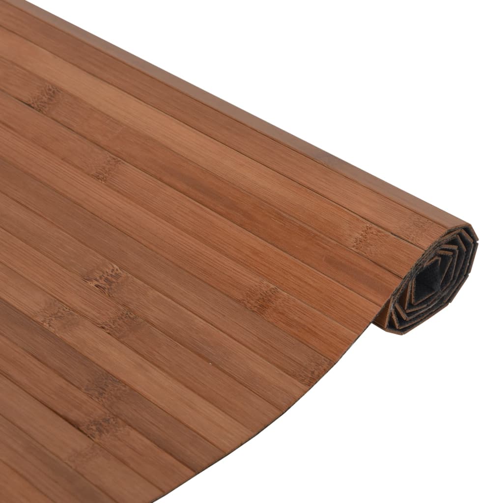 vidaXL paklājs, taisnstūra forma, brūns, 70x400 cm, bambuss