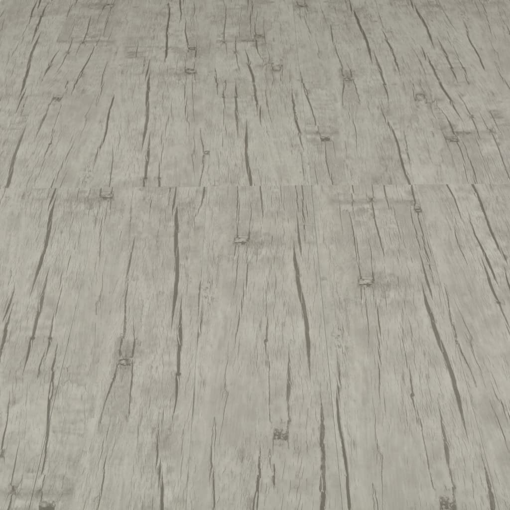 vidaXL grīdas dēļi, pašlīmējoši, 4,46 m², 3 mm, mazgāta ozolkoka krāsa