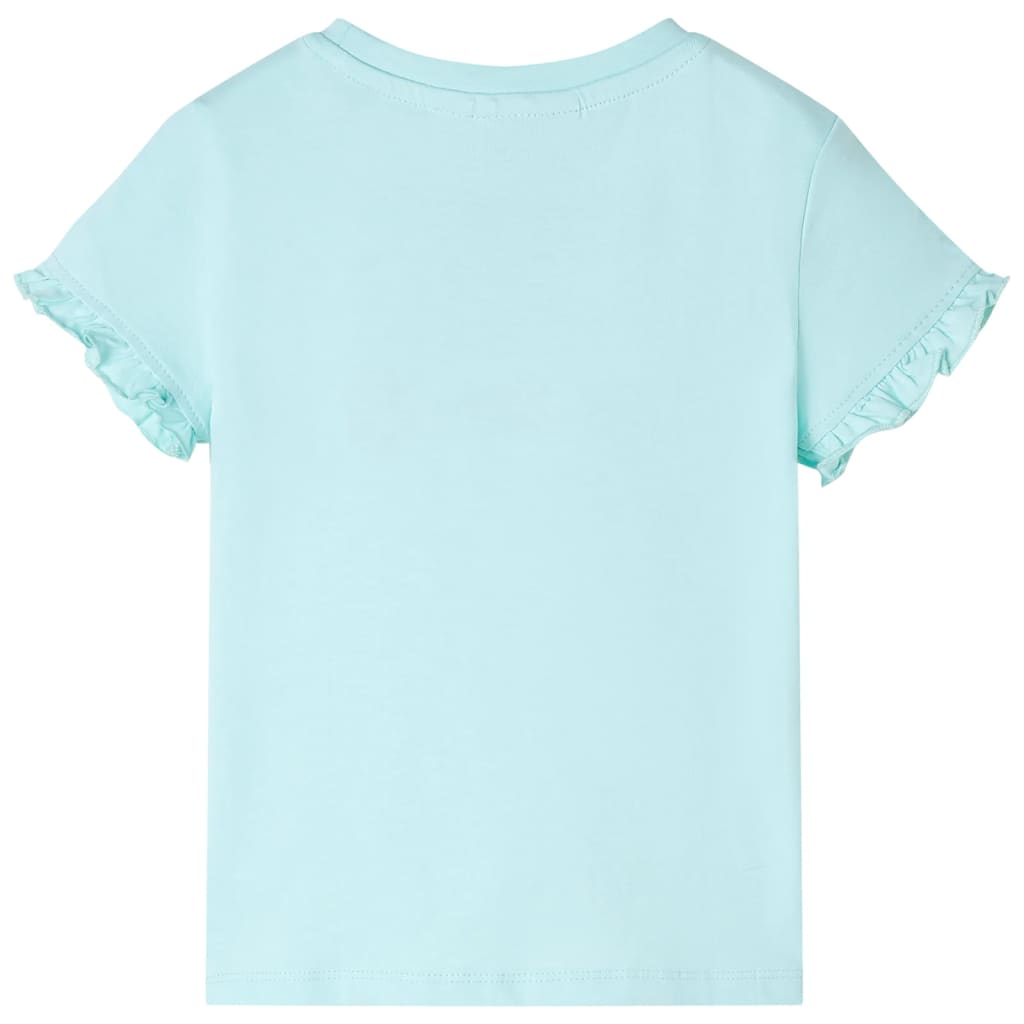 Bērnu krekls ar īsām piedurknēm, gaiši ūdens zils, 92
