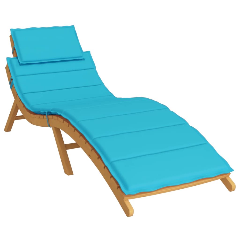 vidaXL sauļošanās krēsla matracis, tirkīzzils audums