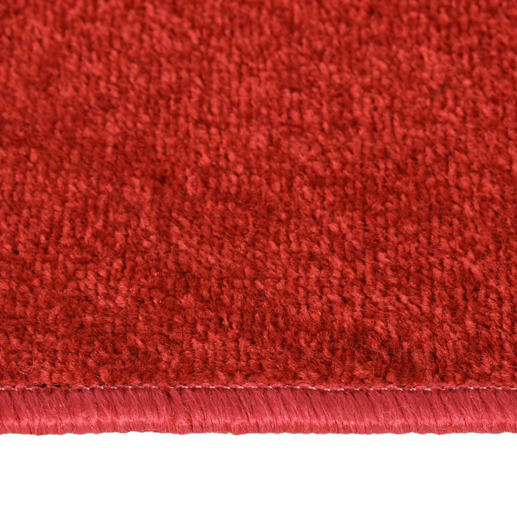 vidaXL guļamistabas paklāji, 3 gab., pūkaini, sarkani