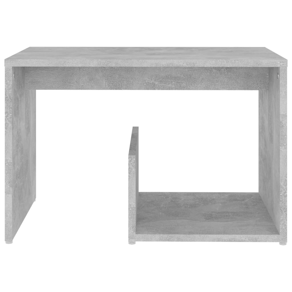 vidaXL galdiņš, betona pelēks, 59x36x38 cm, skaidu plāksne