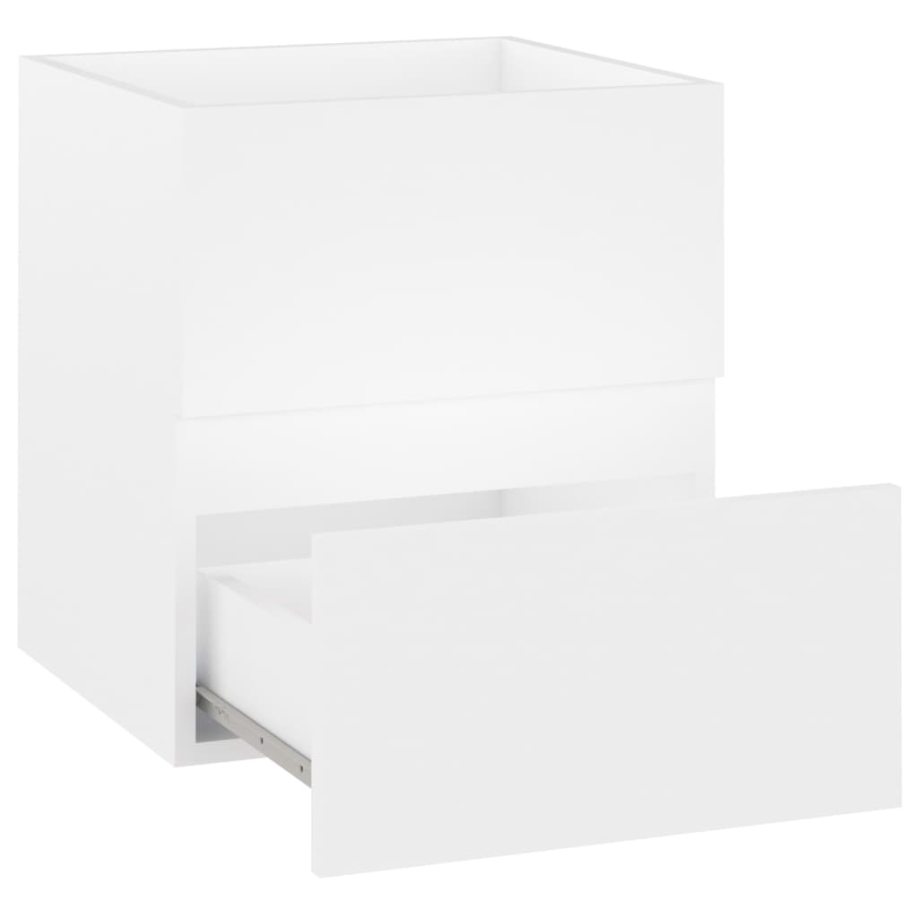 vidaXL izlietnes skapītis, balts, 41x38,5x45 cm, skaidu plāksne