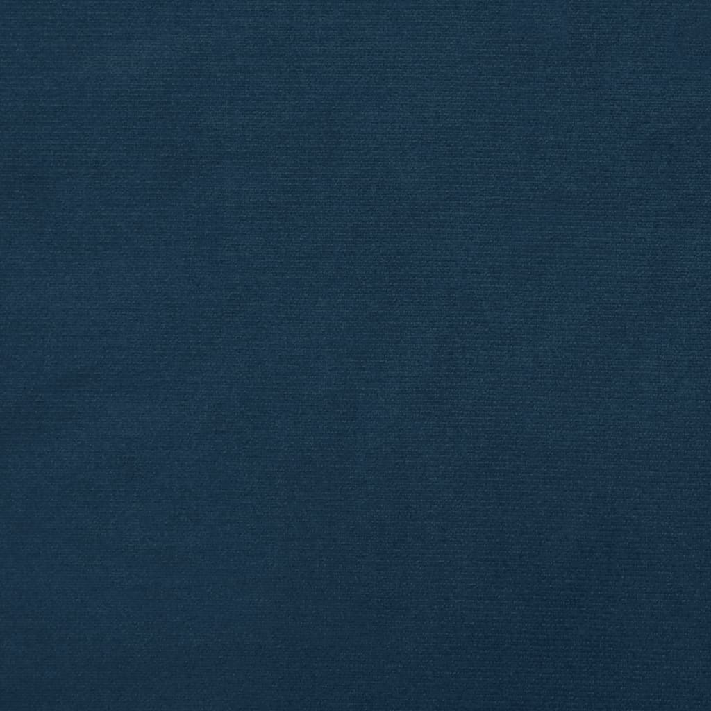 vidaXL 2-vietīga dīvāngulta, zils samts