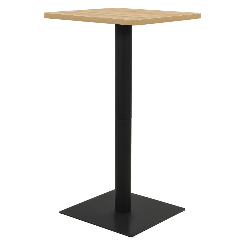 vidaXL bistro galds, 60x60x107 cm, ozolkoka krāsā
