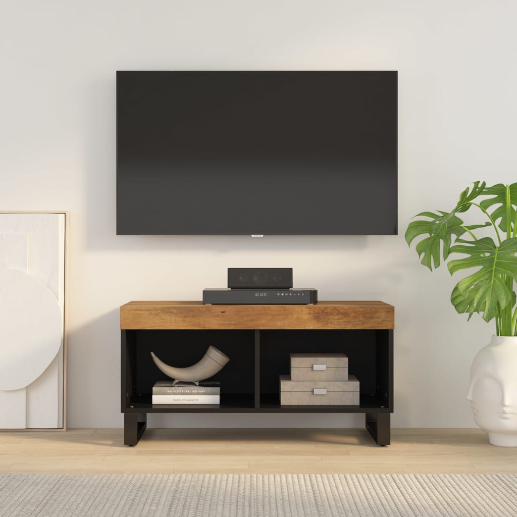 vidaXL TV skapītis, 85x33x43,5 cm, mango masīvkoks