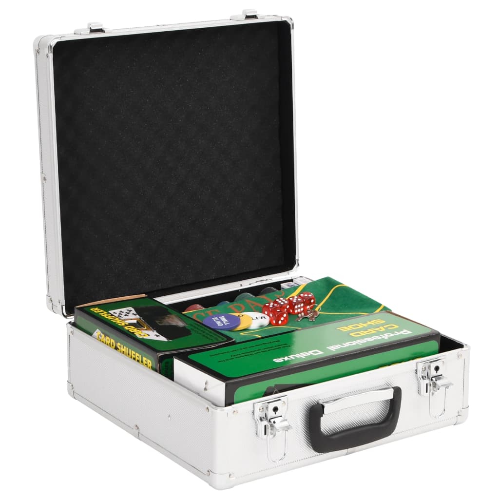 vidaXL pokera žetonu komplekts, 600 gab., 4 g