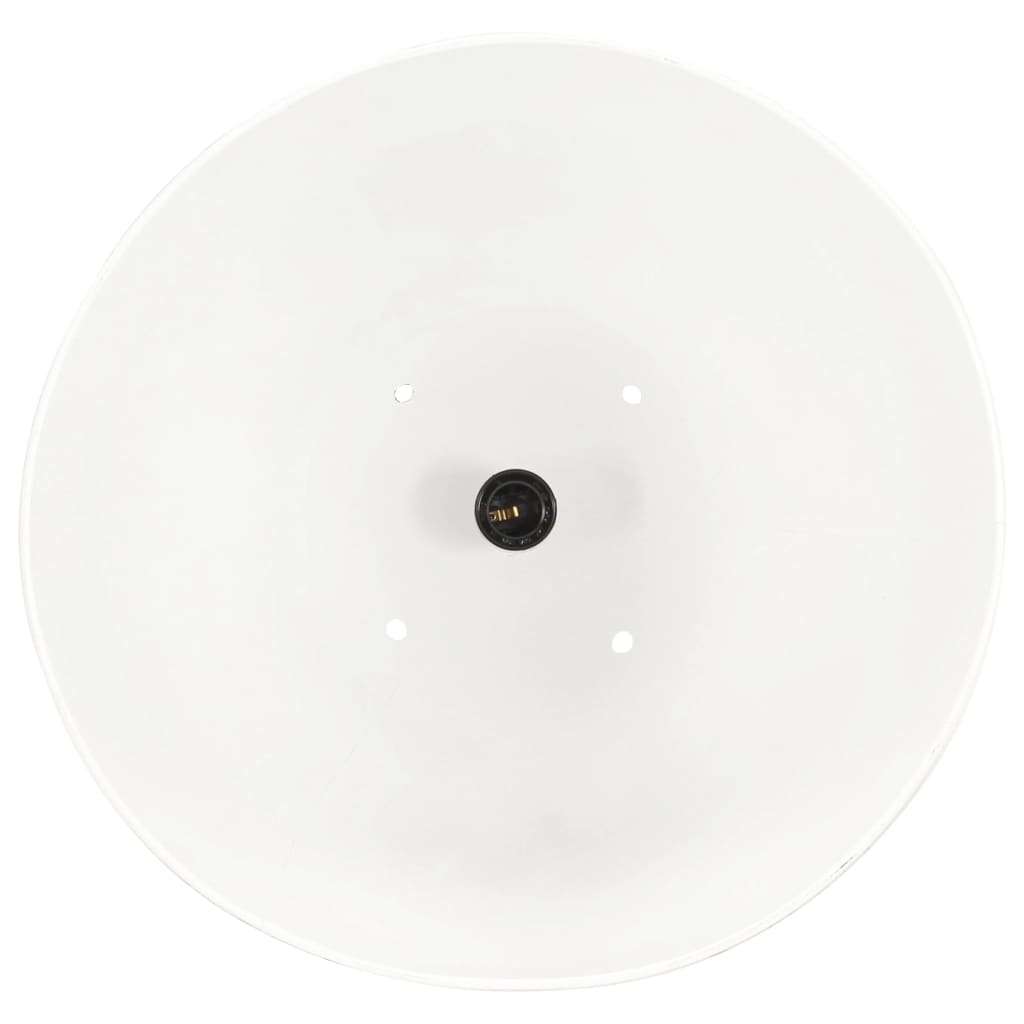 vidaXL griestu lampa, industriāls dizains, balta, 25 W, 32 cm, E27
